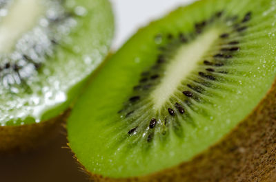 Close-up of green food