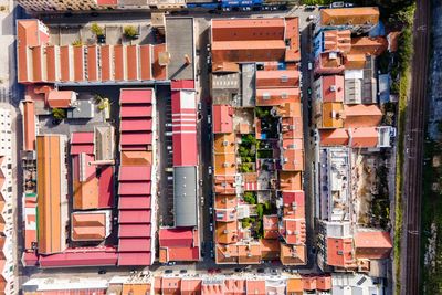 Full frame shot of multi colored houses