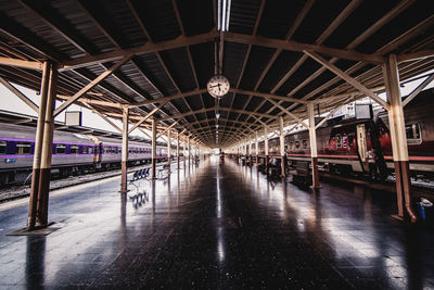 Train at railroad station