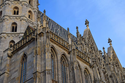 Low angle view of st stephens cathedral against sky