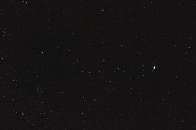 Low angle view of star field against star field