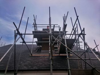 Low angle view of construction site