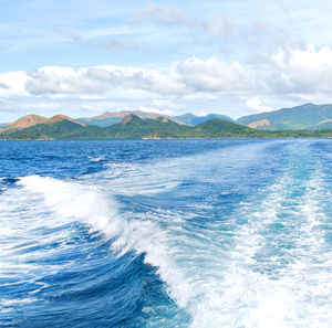 Scenic view of sea against sky