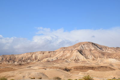 Scenic view of desert against sky