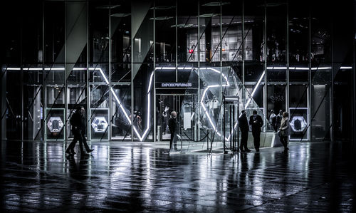 Reflection of trees in water