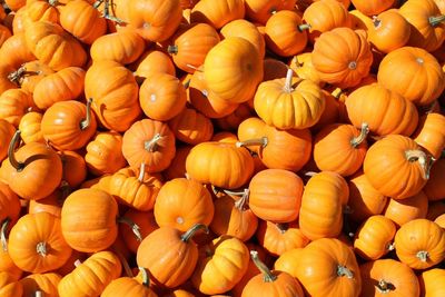 Full frame shot of oranges for sale at market stall