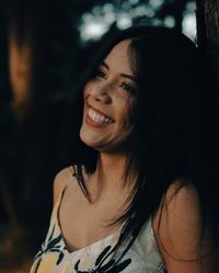 Portrait of smiling young woman