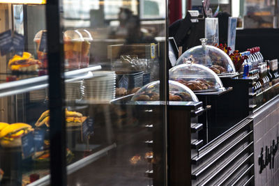 View of restaurant food on table