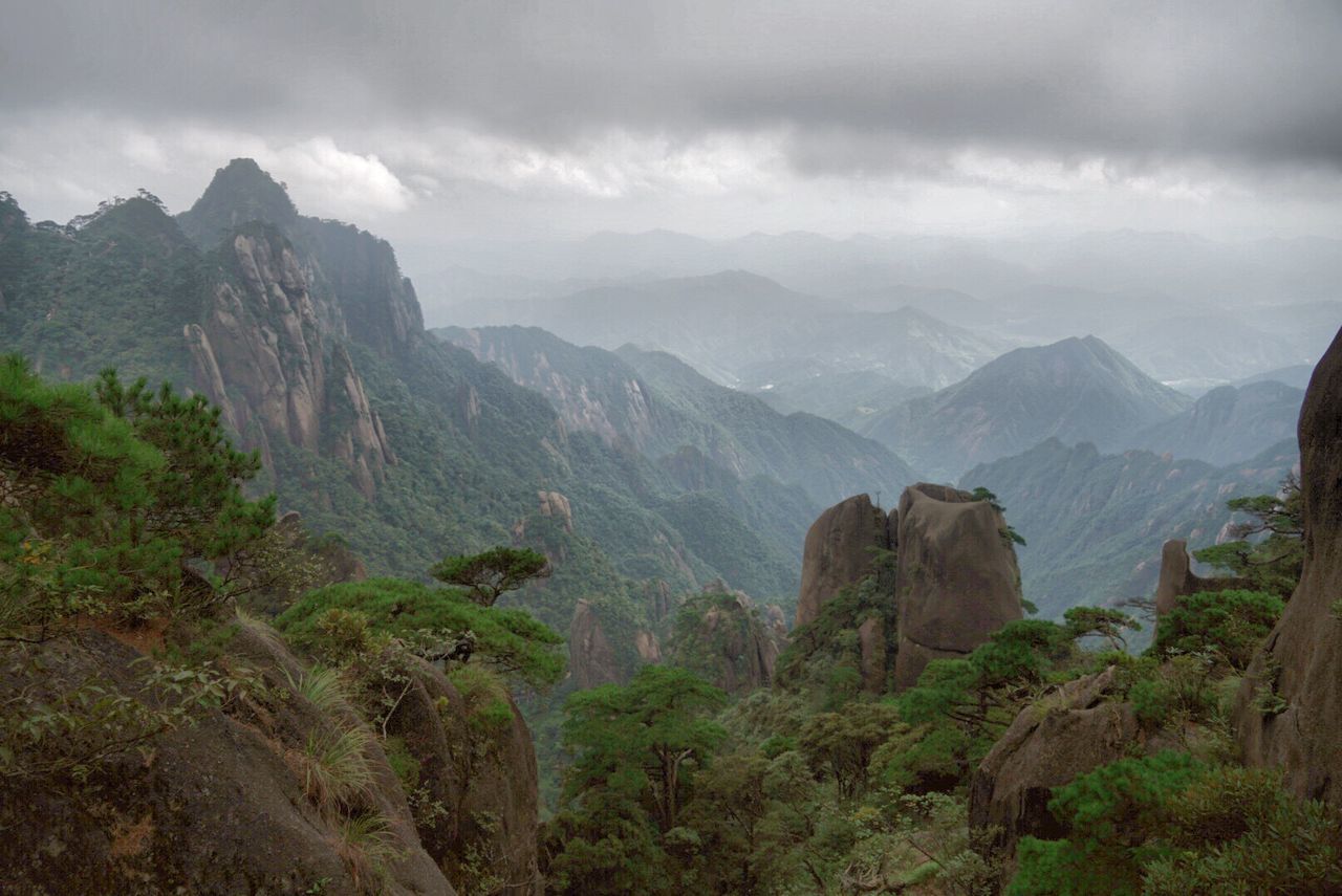 mountain, nature, beauty in nature, landscape, sky, peak, outdoors, scenery, mountain range, no people, day, range