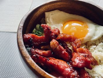 Close-up of food in bowl