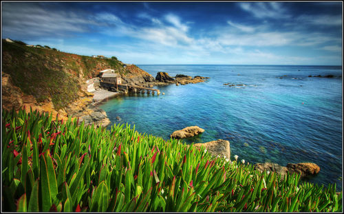 Scenic view of sea against sky