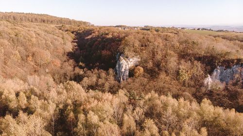 Scenic view of land against sky