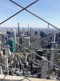 Aerial view of buildings in city