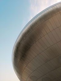 Low angle view of modern building against sky