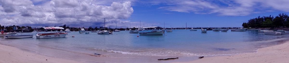 Panoramic view of sea against sky