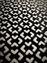 Full frame shot of patterned metal