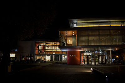 View of restaurant at night