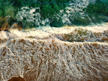 High angle view of beach