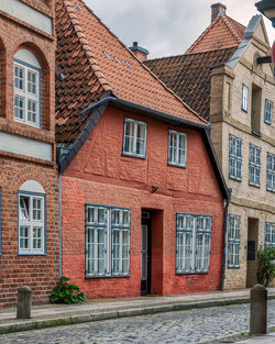 Old colorful buildings in lüneburg