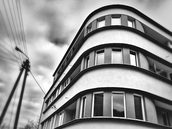 Low angle view of building against sky