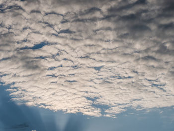 Low angle view of clouds in sky