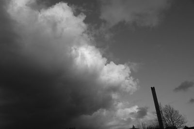 Low angle view of cloudy sky