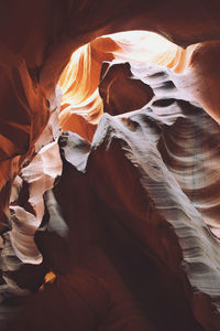 Rock formation in cave