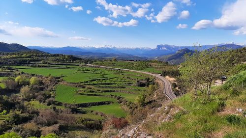 Scenic view of landscape against sky