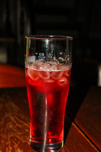 Close-up of drink on table
