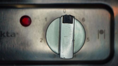 Close-up of machine part