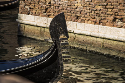 View of boat in canal