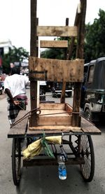 Man working on motorcycle