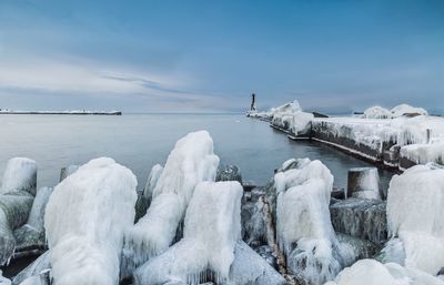 Panoramic view of sea against sky