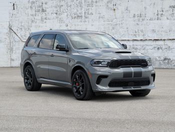 Dodge durango sitting in a parking lot