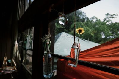 Close-up of illuminated light bulb