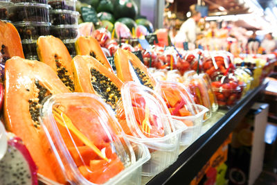 Fruits at market for sale