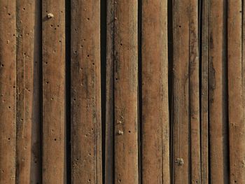 Full frame shot of wooden wall