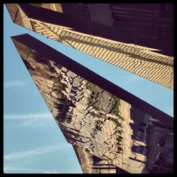 Low angle view of built structure against the sky