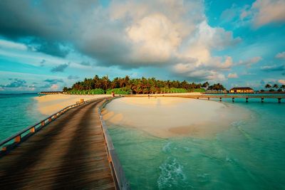 Scenic view of sea against sky