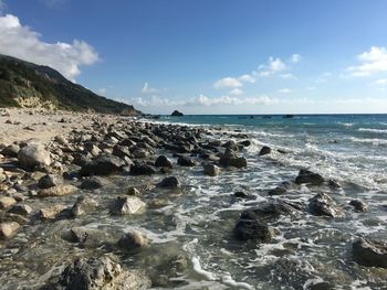 Scenic view of sea against sky