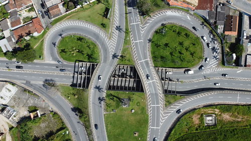 High angle view of cityscape