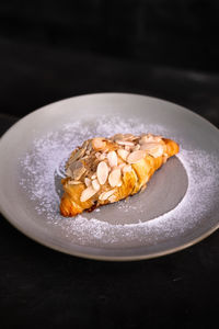 Close-up of food in plate on table