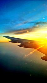 Scenic view of landscape against sky during sunset