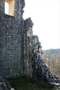 Stone structure against sky