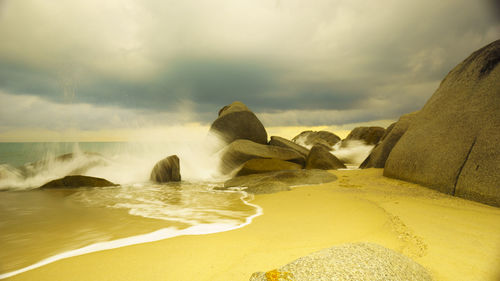 Panoramic view of sea against sky