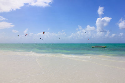 Scenic view of sea against sky