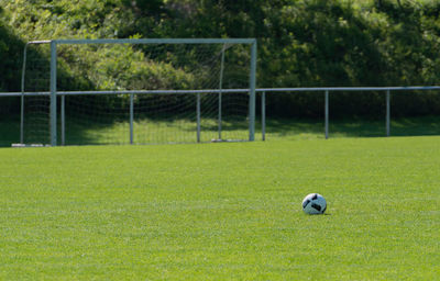 Soccer ball on field