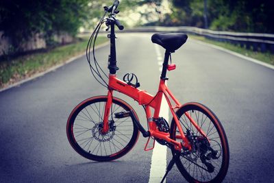 Close-up of bicycle