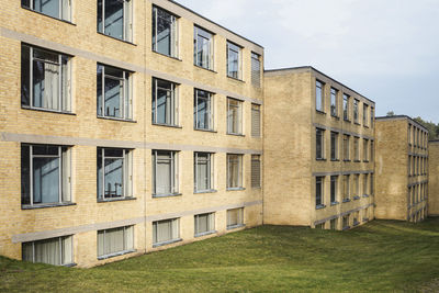 World heritage bauhaus style building against sky