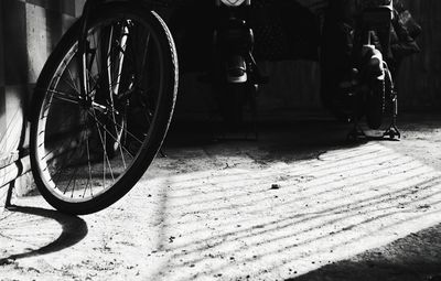 Close-up low section of bicycle